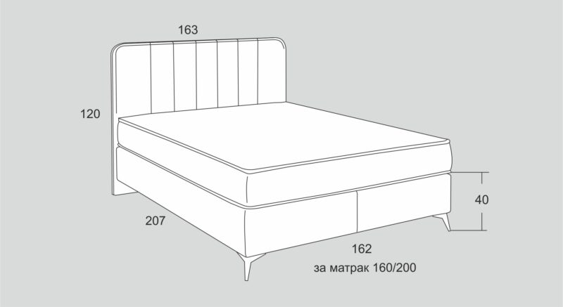тапицирано легло АЛЕКС - Image 4