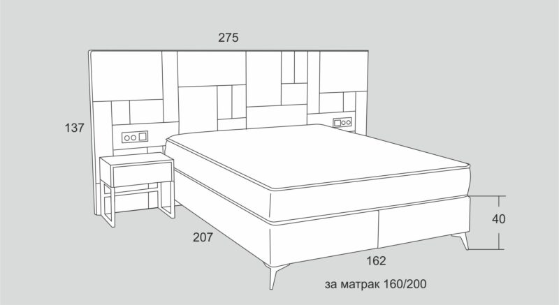 тапицирано легло ЕУФОРИЯ 2 - Image 6